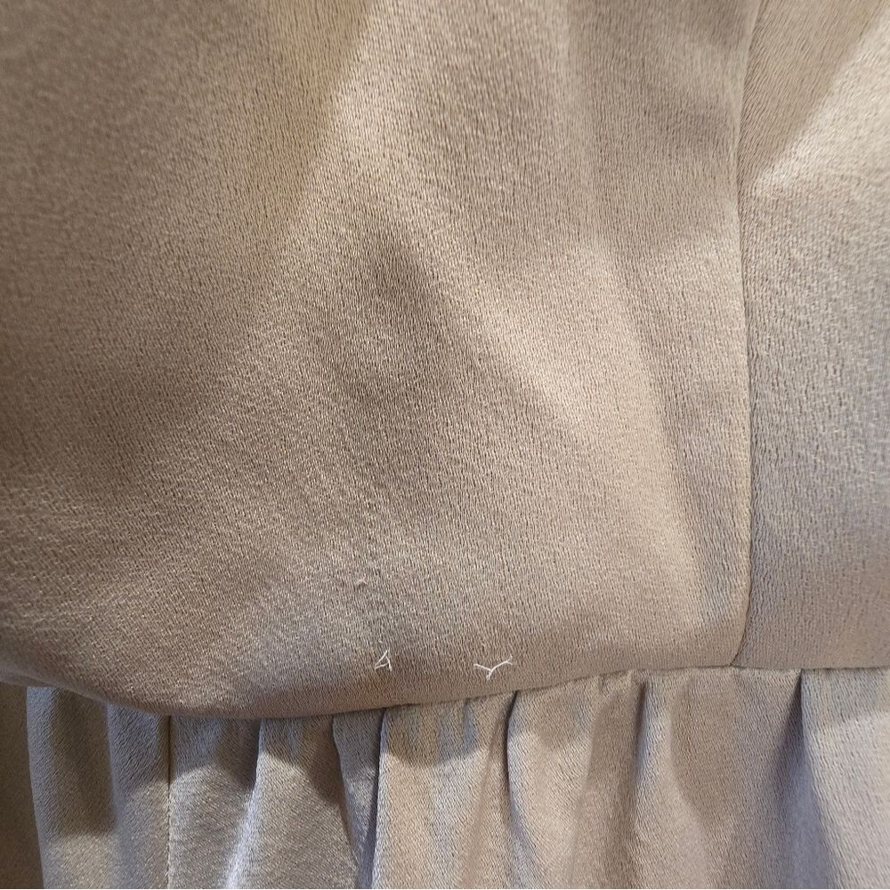 BHLDN Elsie Straight-Neck Satin A-Line Gown NWT Sz 2 - Picture 8 of 11